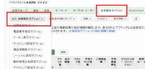 Googleアドワーズ　広告表示オプション