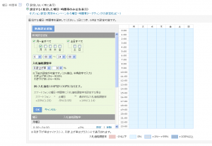 Yahoo!プロモーション広告　時間・曜日別入札調整率