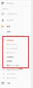 Googleアナリティクス Adwords