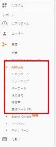 Googleアナリティクス Adwords